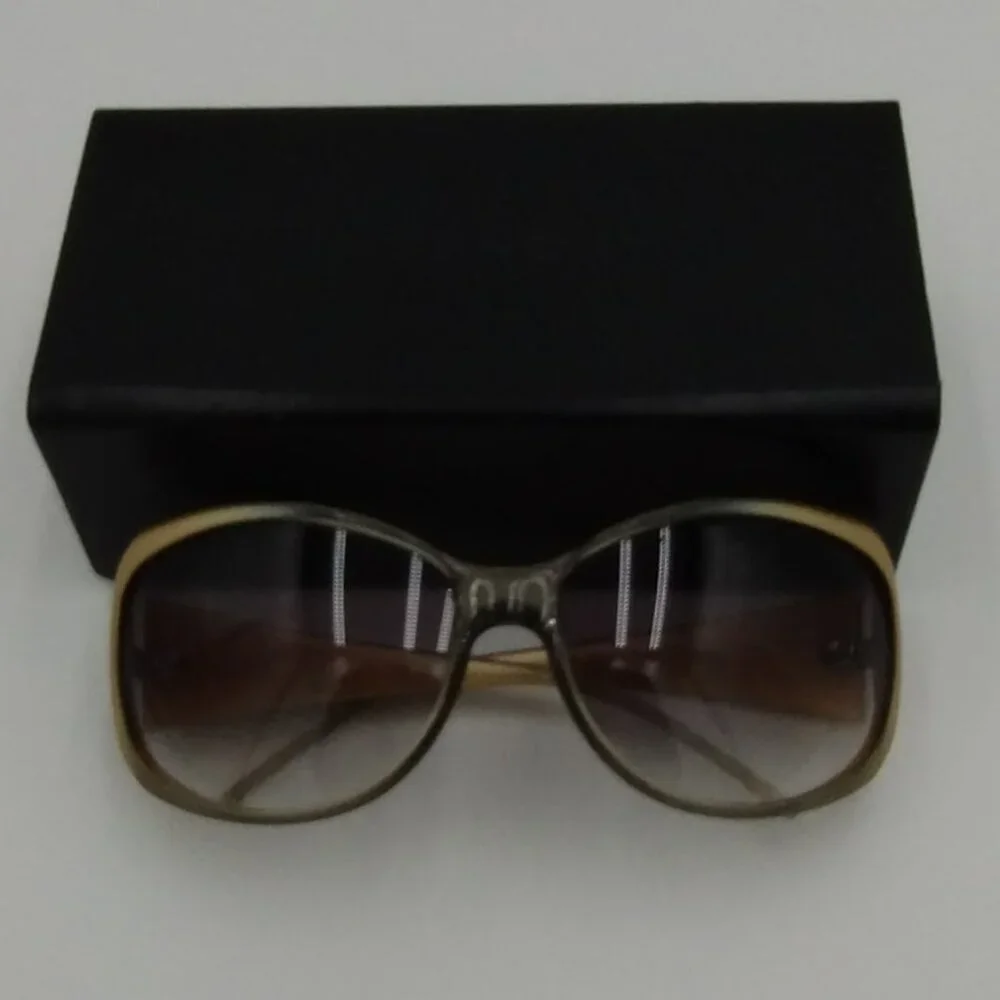 Givenchy SGV 722 Gold/Black Sunglasses